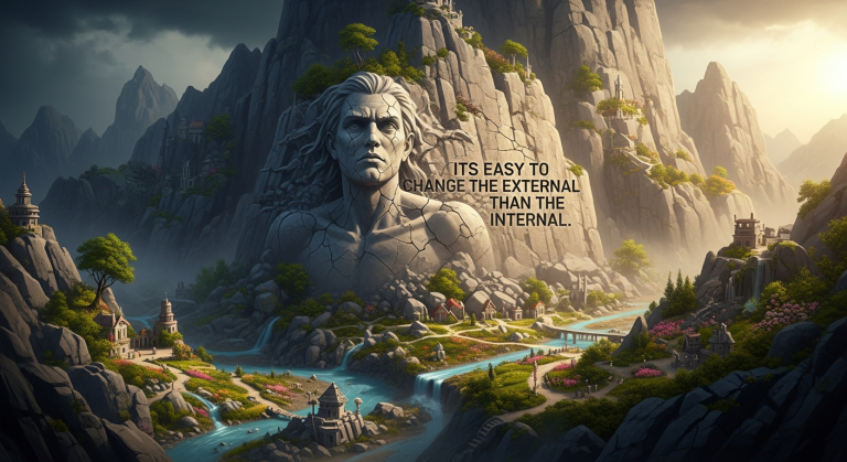 its_easy_to_change_the_external_than_the_internal_